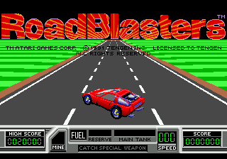 RoadBlasters (Japan) Title Screen